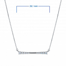 Колье из белого золота с бриллиантами (изготовление)