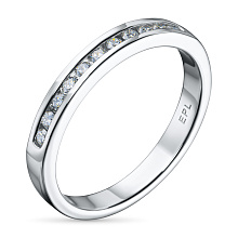 Кольцо из белого золота c бриллиантами