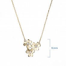 Колье из желтого золота с бриллиантами (изготовление)