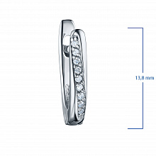 Серьги из серебра (изготовление) с бриллиантами