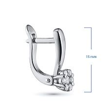 Серьги из белого золота с бриллиантами (изготовление)