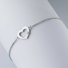 Браслет из серебра с бриллиантом (изготовление)