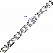 Браслет из белого золота с бриллиантом (изготовление)