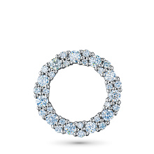 Подвеска из серебра c бриллиантами