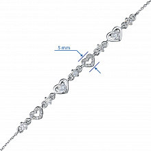 Браслет из белого золота с бриллиантами (изготовление)