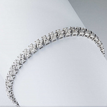 Браслет из белого золота с бриллиантами (изготовление)