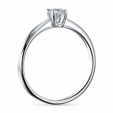 Кольцо из белого золота с бриллиантом (изготовление)