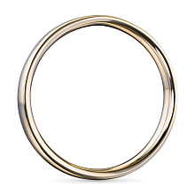 Гладкое кольцо из желтого золота