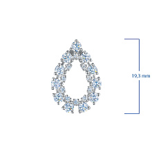 Подвеска из серебра c бриллиантами