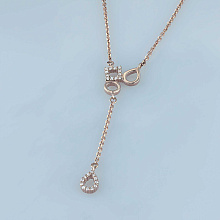 Колье из красного золота с бриллиантами (изготовление)