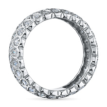 Кольцо из белого золота с бриллиантами (изготовление)