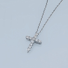 Подвеска из белого золота с бриллиантами (изготовление)