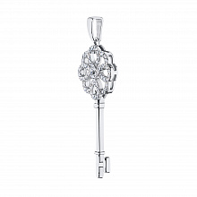 Подвеска из белого золота с бриллиантами (изготовление)