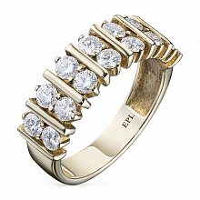 Кольцо из желтого золота с бриллиантами (изготовление)