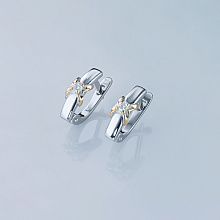 Серьги из красного золота с бриллиантами (изготовление)