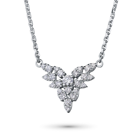 Колье из белого золота