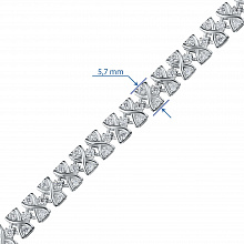 Браслет из белого золота с бриллиантами (изготовление)