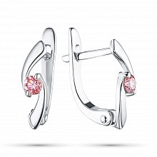 Серьги из серебра (изготовление) с бриллиантами