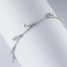 Браслет из серебра (изготовление) с бриллиантом