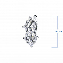 Серьги из белого золота с бриллиантами (изготовление)