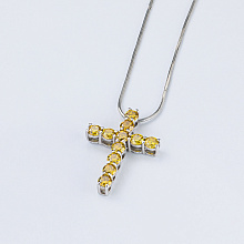 Подвеска из белого золота (изготовление) с бриллиантами