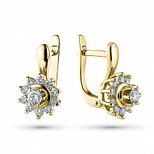 Серьги из белого золота с бриллиантами (изготовление)