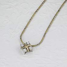 Подвеска из белого золота с бриллиантами (изготовление)