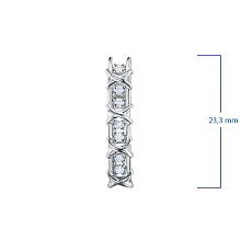 Подвеска из серебра c бриллиантами