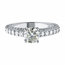 Кольцо из белого золота с бриллиантами (изготовление)