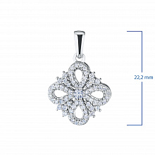 Подвеска из белого золота с бриллиантами (изготовление)