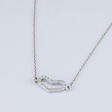 Колье из белого золота с бриллиантами (изготовление)