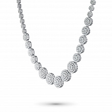 Колье из белого золота с бриллиантами (изготовление)