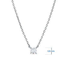 Колье из серебра (изготовление) с бриллиантом