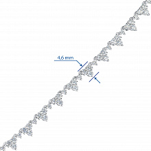 Колье из белого золота с бриллиантами (изготовление)