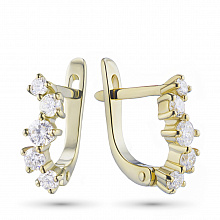 Серьги из белого золота с бриллиантами (изготовление)