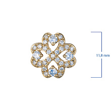 Подвеска из желтого золота c бриллиантами