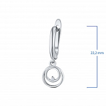Серьги из белого золота с бриллиантами (изготовление)