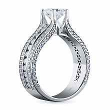 Кольцо из белого золота с бриллиантами (изготовление)