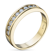 Кольцо из желтого золота c бриллиантами