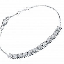 Браслет из белого золота с бриллиантами (изготовление)