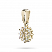 Подвеска из желтого золота с бриллиантами (изготовление)