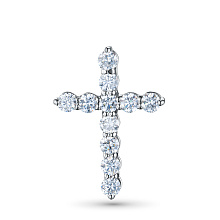 Подвеска из белого золота (изготовление) с бриллиантами