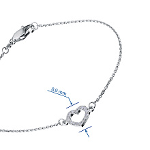 Браслет из белого золота c бриллиантами