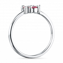 Кольцо из белого золота (изготовление) с бриллиантами