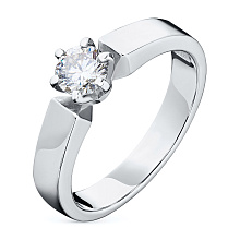 Кольцо из белого золота