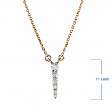 Колье из желтого золота с бриллиантами (изготовление)