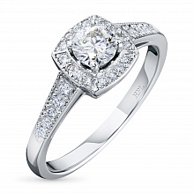 Кольцо из белого золота с бриллиантами (изготовление)