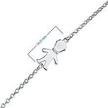 Браслет из серебра (изготовление) с бриллиантом