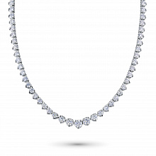 Колье из белого золота с бриллиантами (изготовление)