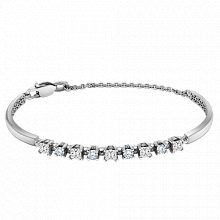 Браслет из белого золота с бриллиантами (изготовление)